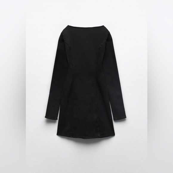 NWT ZARA DENIM DRESS - Picture 7 of 9
